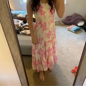 Strapless maxi dress